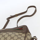GUCCI GG Supreme Web Sherry Line Bag PVC Beige Gold 001 56 6472 Auth 157580-14