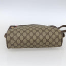 GUCCI GG Supreme Web Sherry Line Bag PVC Beige Gold 001 56 6472 Auth 157580-5