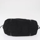 PRADA Tote Bag Nylon Black Gold Auth 157581-5
