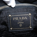 PRADA Tote Bag Nylon Black Gold Auth 157581-19