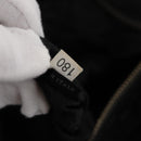 PRADA Tote Bag Nylon Black Gold Auth 157581-12