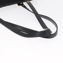 PRADA Tote Bag Nylon Black Gold Auth 157581-7