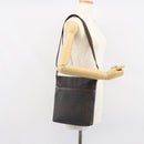 BURBERRY Nova Check Shoulder Bag PVC Black Silver Auth 157585-24