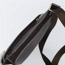 BURBERRY Nova Check Shoulder Bag PVC Black Silver Auth 157585-6