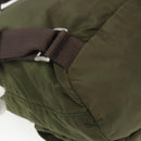 PRADA Backpack Nylon Khaki Silver Auth 157586-18