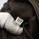 PRADA Backpack Nylon Khaki Silver Auth 157586-12