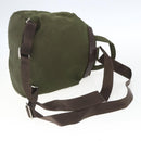 PRADA Backpack Nylon Khaki Silver Auth 157586-8