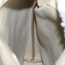 LOEWE Shoulder Bag Leather White Silver Auth 157588-19