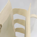 LOEWE Shoulder Bag Leather White Silver Auth 157588-22