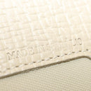 LOEWE Shoulder Bag Leather White Silver Auth 157588-12