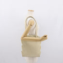 LOEWE Shoulder Bag Leather White Silver Auth 157588-24