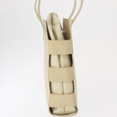 LOEWE Shoulder Bag Leather White Silver Auth 157588-3