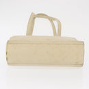 LOEWE Shoulder Bag Leather White Silver Auth 157588-5