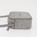 BALENCIAGA Everyday Camera Bag XS Shoulder Bag Leather Silver 552372 Auth 157590-4