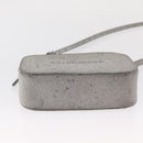 BALENCIAGA Everyday Camera Bag XS Shoulder Bag Leather Silver 552372 Auth 157590-5