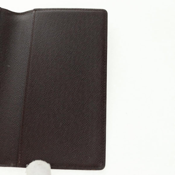 LOUIS VUITTON Damier Ebene Agenda Poche Note Cover R20703 LV Auth 157594V