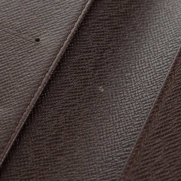 LOUIS VUITTON Damier Ebene Agenda Poche Note Cover R20703 LV Auth 157594V
