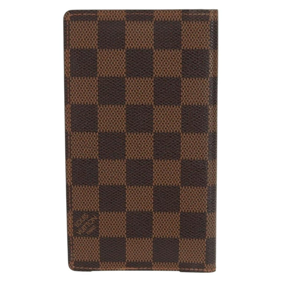 LOUIS VUITTON Damier Ebene Agenda Poche Note Cover R20703 LV Auth 157594V