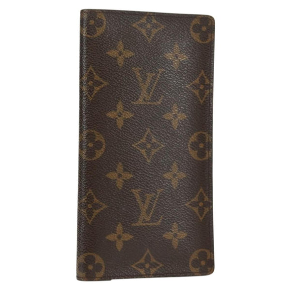 LOUIS VUITTON Monogram Portefeuille Brazza Long Wallet M66540 LV Auth 157595V