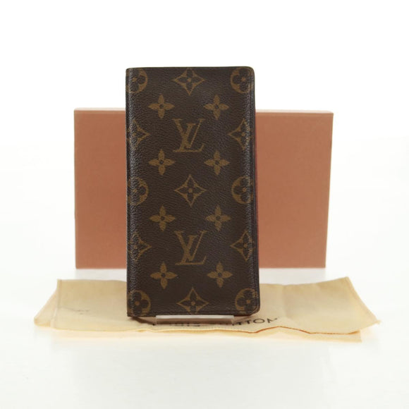LOUIS VUITTON Monogram Portefeuille Brazza Long Wallet M66540 LV Auth 157595V