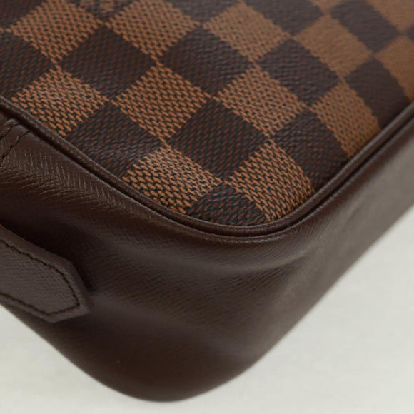 LOUIS VUITTON Damier Ebene Trousse Toilette 25 Clutch Bag N47624 LV Auth 157599V