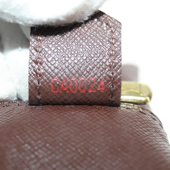 LOUIS VUITTON Damier Ebene Trousse Toilette 25 Clutch Bag N47624 LV Auth 157599V
