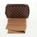 LOUIS VUITTON Damier Ebene Trousse Toilette 25 Clutch Bag N47624 LV Auth 157599V-12