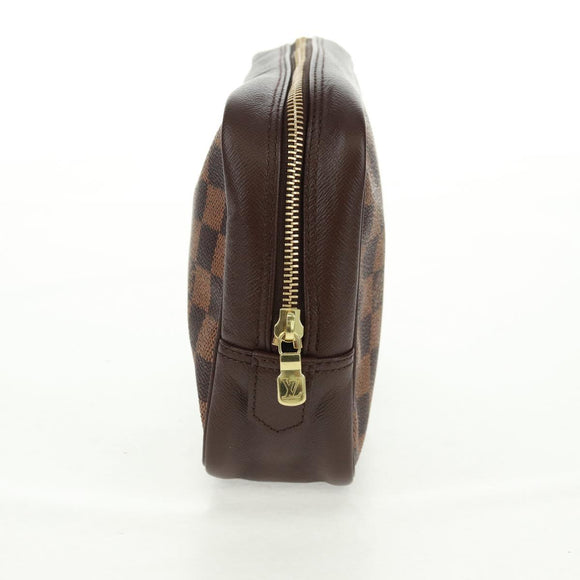LOUIS VUITTON Damier Ebene Trousse Toilette 25 Clutch Bag N47624 LV Auth 157599V