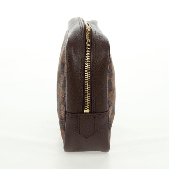 LOUIS VUITTON Damier Ebene Trousse Toilette 25 Clutch Bag N47624 LV Auth 157599V
