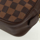 LOUIS VUITTON Damier Ebene Trousse Toilette 25 Clutch Bag N47624 LV Auth 157599V-14