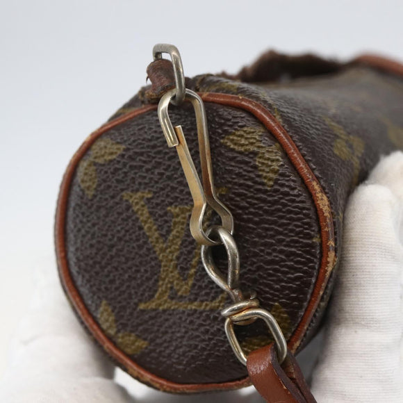 LOUIS VUITTON Monogram Papillon Pouch LV Auth 157601