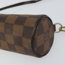 LOUIS VUITTON Damier Ebene Papillon Pouch LV Auth 157603-9