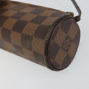 LOUIS VUITTON Damier Ebene Papillon Pouch LV Auth 157603-15