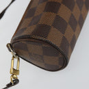LOUIS VUITTON Damier Ebene Papillon Pouch LV Auth 157603-16
