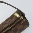LOUIS VUITTON Damier Ebene Papillon Pouch LV Auth 157603-10