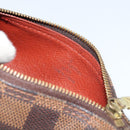 LOUIS VUITTON Damier Ebene Papillon Pouch LV Auth 157603-11