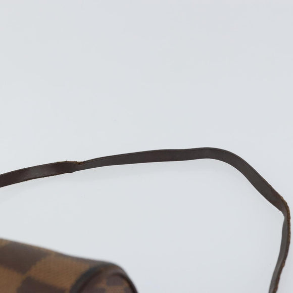 LOUIS VUITTON Damier Ebene Papillon Pouch LV Auth 157603