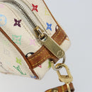 LOUIS VUITTON Monogram Multicolor Trousse Wapity Pouch White M58033 Auth 157605-9