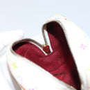 LOUIS VUITTON Monogram Multicolor Trousse Wapity Pouch White M58033 Auth 157605-17