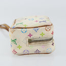 LOUIS VUITTON Monogram Multicolor Trousse Wapity Pouch White M58033 Auth 157605-3