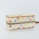 LOUIS VUITTON Monogram Multicolor Trousse Wapity Pouch White M58033 Auth 157605-5