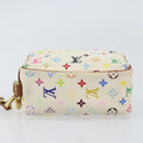 LOUIS VUITTON Monogram Multicolor Trousse Wapity Pouch White M58033 Auth 157605-6