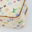 LOUIS VUITTON Monogram Multicolor Trousse Wapity Pouch White M58033 Auth 157605-7