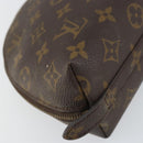 LOUIS VUITTON Monogram Trousse Demi Ronde Cosmetic Pouch M47520 LV Auth 157606-16