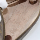 LOUIS VUITTON Monogram Trousse Demi Ronde Cosmetic Pouch M47520 LV Auth 157606-9