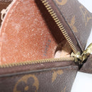 LOUIS VUITTON Monogram Trousse Demi Ronde Cosmetic Pouch M47520 LV Auth 157606-12