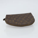 LOUIS VUITTON Monogram Trousse Demi Ronde Cosmetic Pouch M47520 LV Auth 157606-5