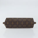 LOUIS VUITTON Monogram Trousse Demi Ronde Cosmetische Etui M47520 LV Auth 157606-6