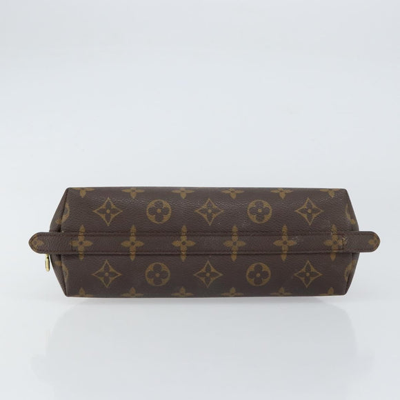 LOUIS VUITTON Monogram Trousse Demi Ronde Cosmetische Etui M47520 LV Auth 157606