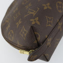 LOUIS VUITTON Monogram Trousse Demi Ronde Cosmetische Etui M47520 LV Auth 157606-14